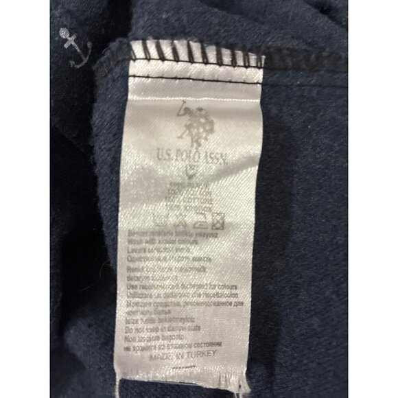 U.S. Polo Assn  Dress Womens Navy Shirt Anchor Pattern Logo Embroidery size S - Picture 5 of 8